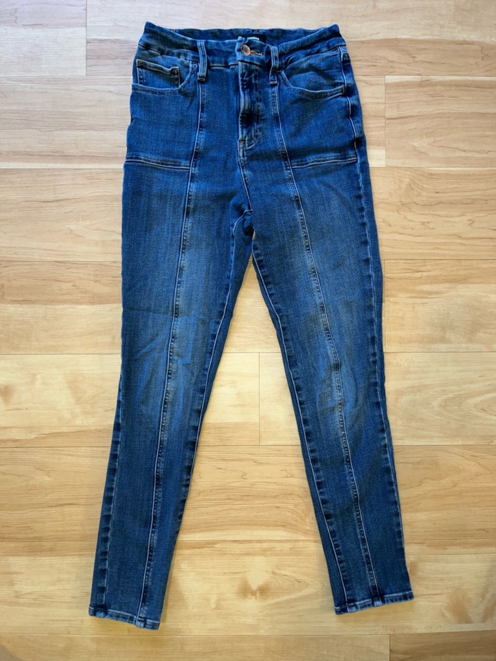 Express High-Rise Dark Blue Women's Jeans